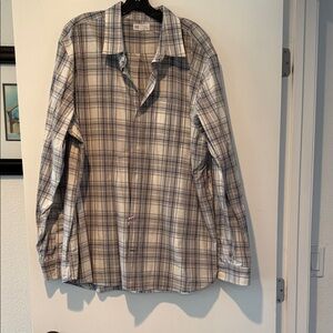 GAP Gray and White Checkered Shirt